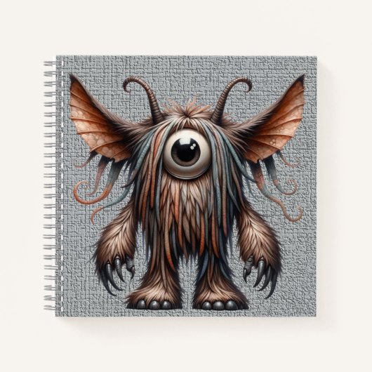 Harry - Ein mit Augen Monster Spiral Notebook Notizblock (Vorderseite)