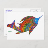 Harry Herringbone Fish Postcard Postkarte (Vorne/Hinten)