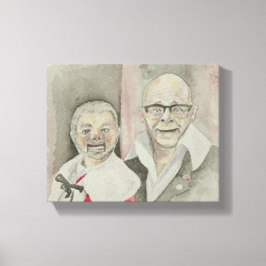 Harry Hill und Lord Alan Sugar Puppet Leinwanddruck (Vorderseite)