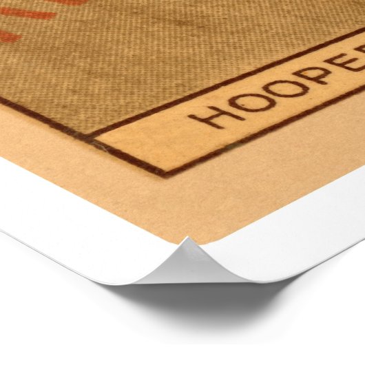 Harry Hooper Red Sox Baseball 1912 Poster (Ecke)