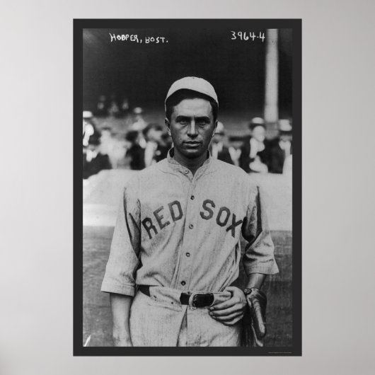Harry Hooper Red Sox Baseball 1914 Poster (Vorne)