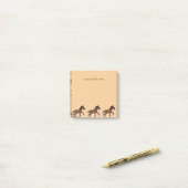 Harry Horse Rustic - 1 Post-it Klebezettel (Auf Schreibtisch)