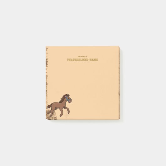 Harry Horse Rustic - 2 Post-it Klebezettel (Vorderseite)