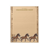 Harry Horse Rustic Lined Notizblock (Rotiert)