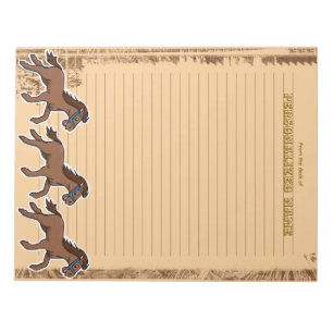 Harry Horse Rustic Lined Notizblock
