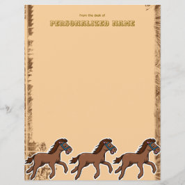 Harry Horse Rustic Unlinated Paper Sheet