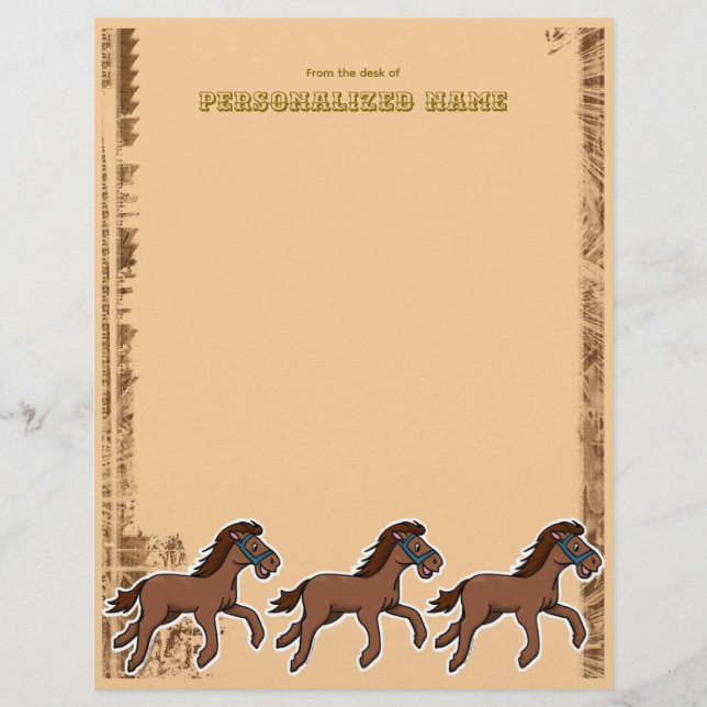 Harry Horse Rustica Briefbogen (Vorderseite)