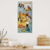 Harry Houdini, Buried Alive Vintage Poster, 1914 Poster (Küche)