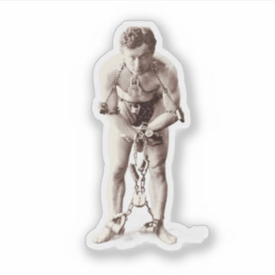 Harry Houdini (c.1899) Aufkleber