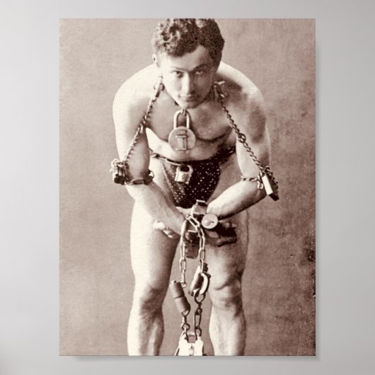 Harry Houdini (c.1899) Poster (Vorne)