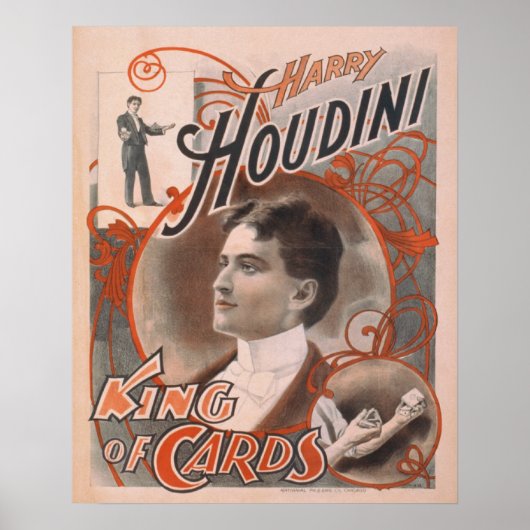 Harry HOUDINI Escape Artist Magician Poster Print (Vorne)