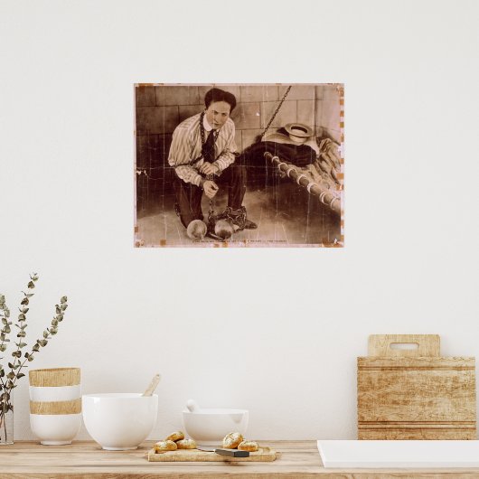 Harry HOUDINI Escape Artist VAUDEVILLE Poster (Küche)