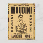 Harry Houdini, Handcuff King! Postkarte (Vorderseite)