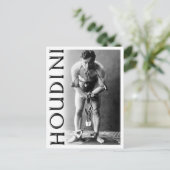 Harry Houdini in Chains Postkarte (Stehend Vorderseite)