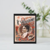 Harry Houdini King of Cards Postkarte (Stehend Vorderseite)