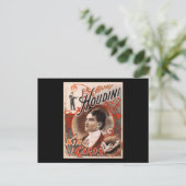 Harry Houdini King of Cards Postkarte (Stehend Vorderseite)