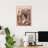 Harry HOUDINI Magician VAUDEVILLE Poster (Heimbüro)