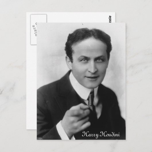 Harry Houdini Postcard Postkarte (Vorne/Hinten)