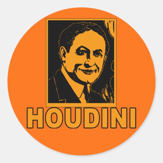 Harry Houdini Poster T Shirts, Tasse, Geschenke Runder Aufkleber (Vorderseite)
