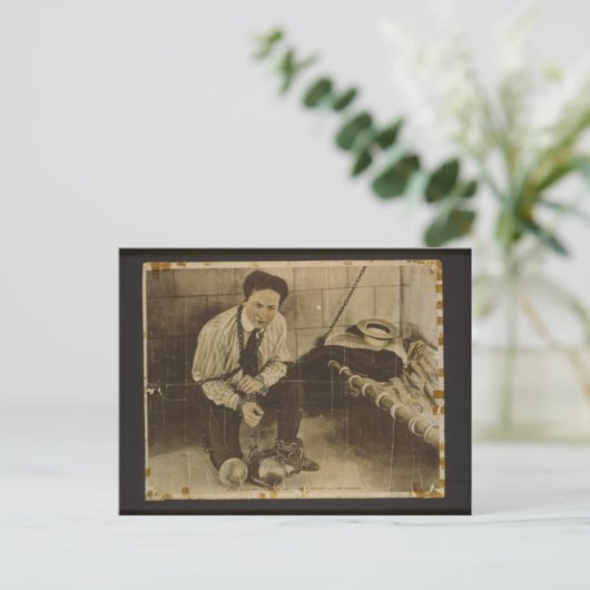 Harry Houdini Postkarte (Stehend Vorderseite)