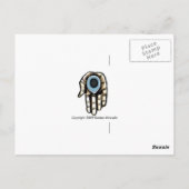 Harry Houdini Postkarte (Rückseite)