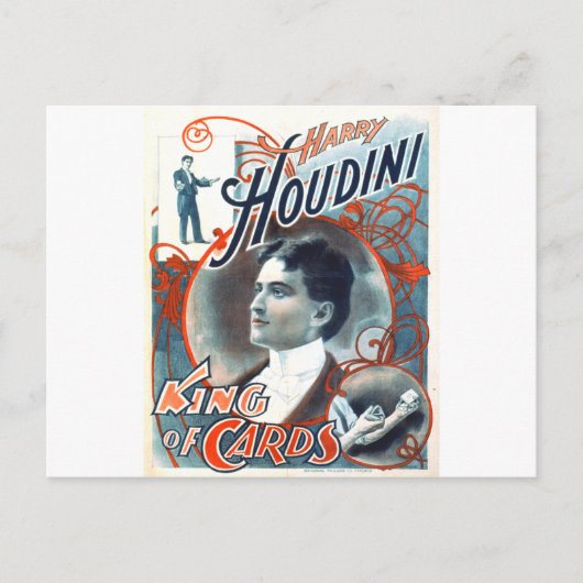 Harry Houdini Postkarte (Vorderseite)