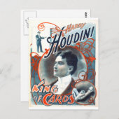 Harry Houdini Postkarte (Vorne/Hinten)