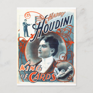 Harry Houdini Postkarte