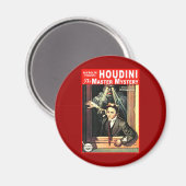 Harry Houdini Pulp Fiktion Style Illustration Magnet (Vorderseite/Rückseite)