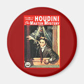 Harry Houdini Pulp Fiktion Style Illustration Magnet (Vorne)