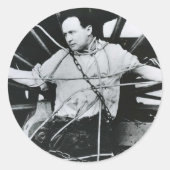 Harry Houdini Runder Aufkleber (Vorderseite)