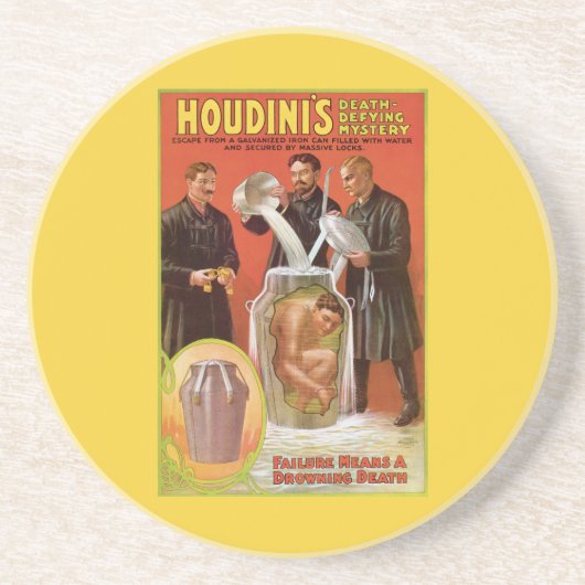 Harry Houdini, Todesherausfordernde Getränkeuntersetzer (Vorne)
