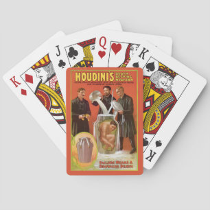 Harry Houdini Vintage-Werbung Spielkarten