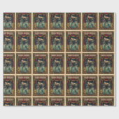 Harry Houdini Vintage Wrapping Paper Geschenkpapier (Flach)