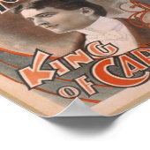 Harry Houdini, Vintages Kartentheater Poster (Ecke)