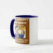 Harry Johnsons Temp-Agentur-Tasse Tasse (Vorderseite Links)