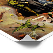 Harry Kellar Magician 1894 Vintage Poster restauri (Ecke)