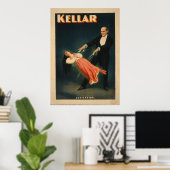 Harry Kellar Magician Advertising Poster (Heimbüro)