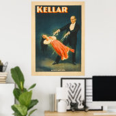 Harry Kellar Magician Lithograph Poster (Heimbüro)