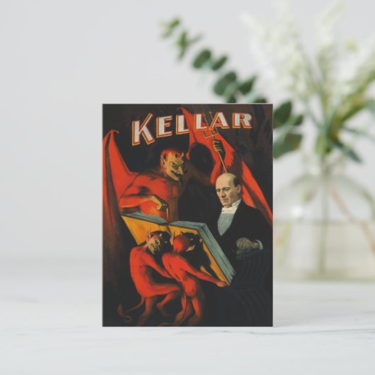 Harry Kellar Poster Postcard Postkarte (Stehend Vorderseite)