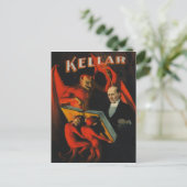 Harry Kellar Poster Postkarte (Stehend Vorderseite)