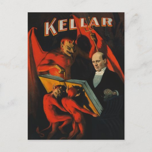 Harry Kellar Poster Postkarte (Vorderseite)