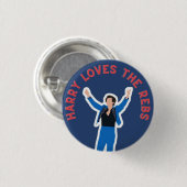 Harry Lieben die rebs gameday Button (Vorne & Hinten)