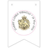 Harry Lieben Meghan UK & USA Flag Wedding Bunting Wimpelkette (Erste Fahne)