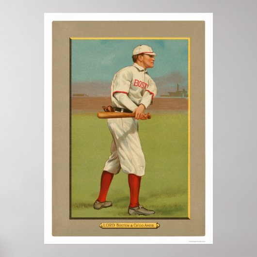 Harry Lord Red White Sox Baseball 1911 Poster (Vorne)