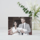Harry Meghan Archie stilisiert Postkarte (Stehend Vorderseite)