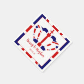 Harry & Meghan Crown | Königliche Hochzeitsfeier Serviette (Ecke)