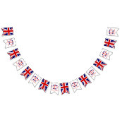 Harry & Meghan Crown & Union Jack Royal Wedding Wimpelkette (Alle)