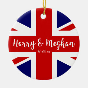Harry & Meghan   Königliche Hochzeitsfeier Keramik Ornament
