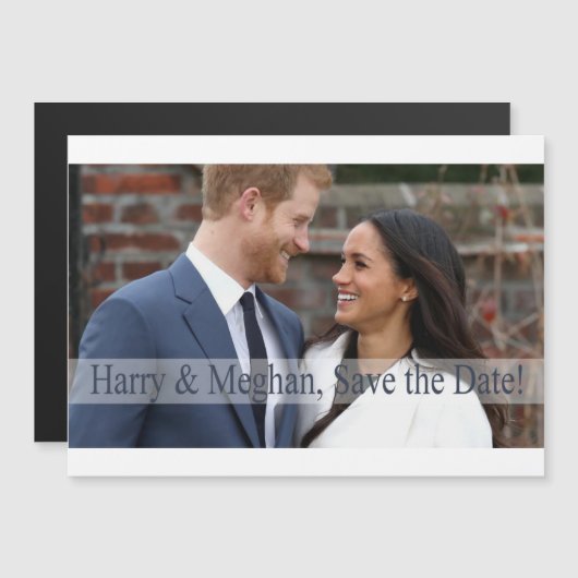 Harry & Meghan,! Magneteinladung (Vorne/Hinten)